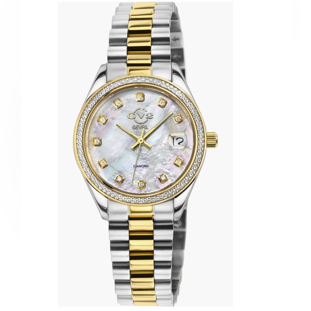 GEVRIL Women's Turin
Swiss Diamond Bracelet
Watch, 32 mm - 0.15 ctw
